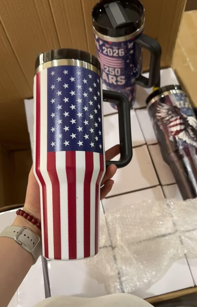 250th Anniversary American 40oz Second Generation Handle Car Cup