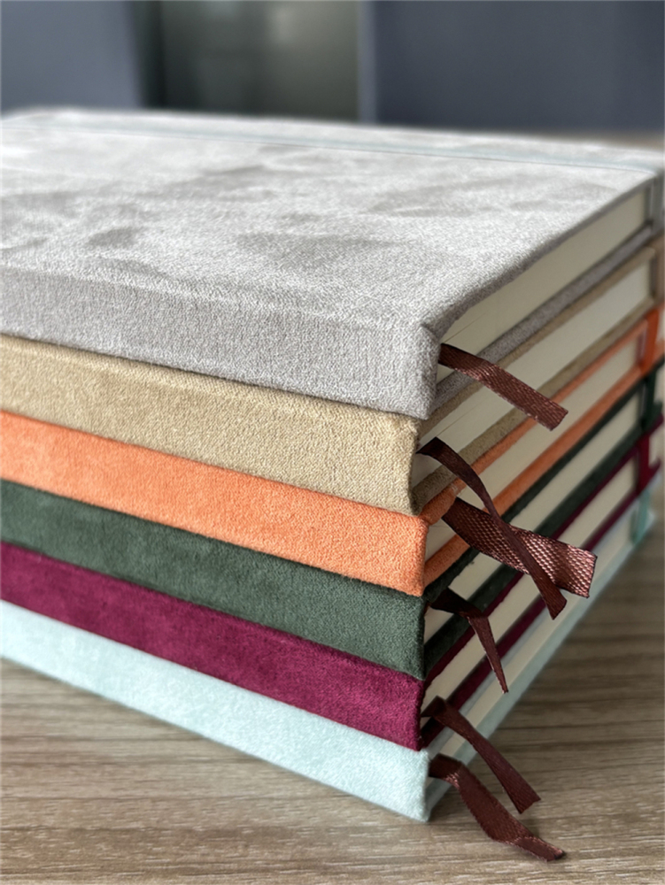 Wholesale A5 Suede Vintage Look Leather Hard Cover Notebook Durable Notepad for School Students Office Business