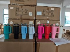 40oz gold paint tumbler /20pcs