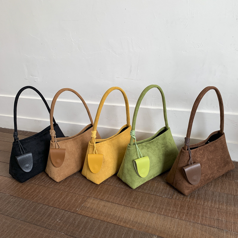 Instagram-Style Niche Design vegan suede Shoulder Bag