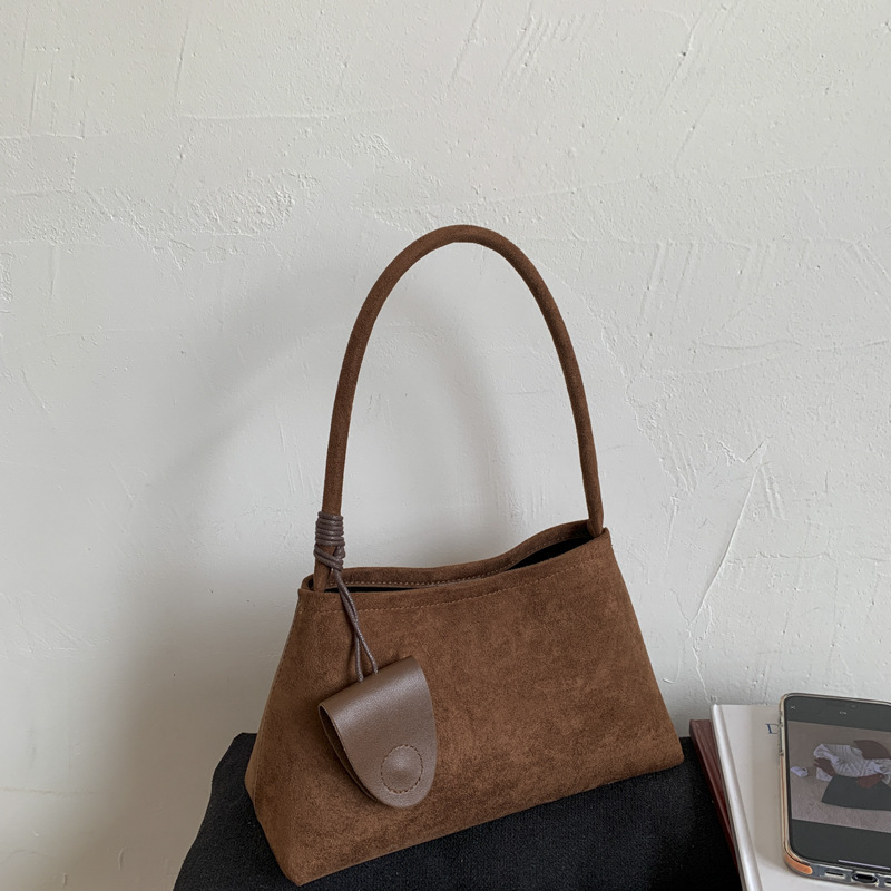 Instagram-Style Niche Design vegan suede Shoulder Bag