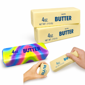 Slow Rising Butter Stick Silicone Squeeze Stress Relief Toy for Adults Children 100pcs