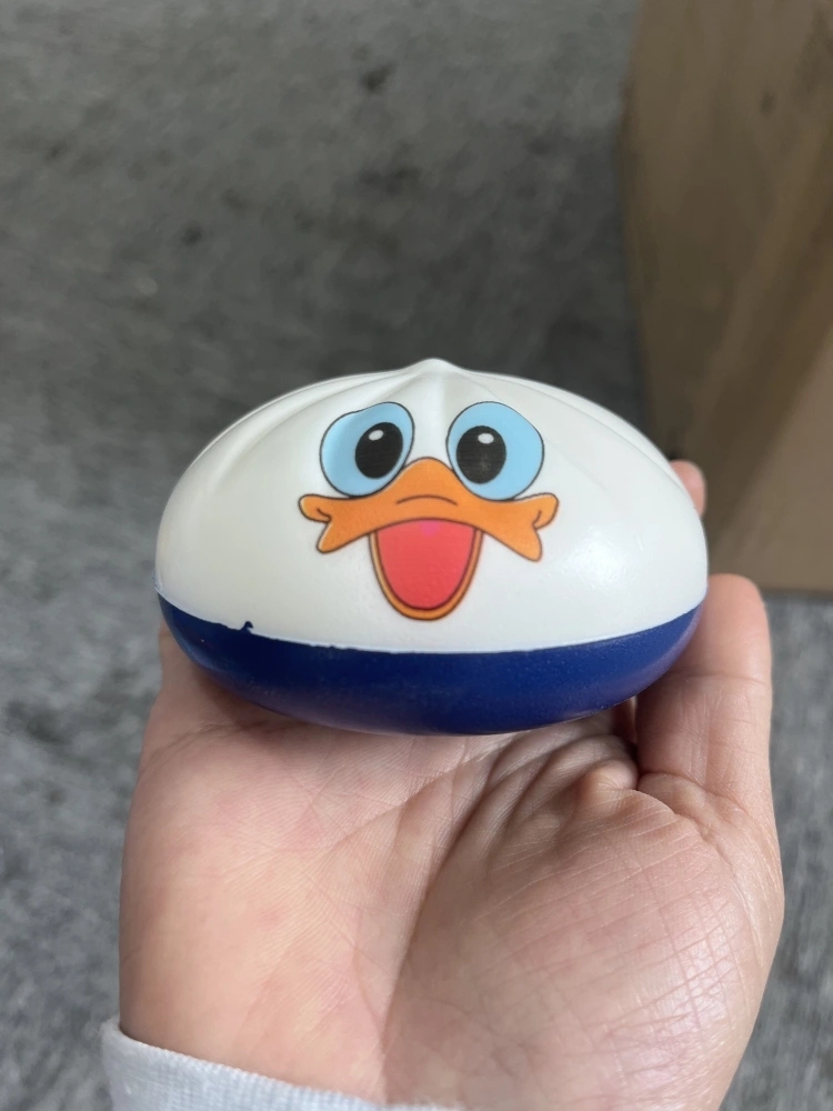 72 Pack China Warehouse Disney Cartoon PU Squeeze Squishy Dumplings Toys with Steamer