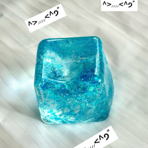Glitter Squishy Ice Cube Fidget Toy Stress Relief 50pcs