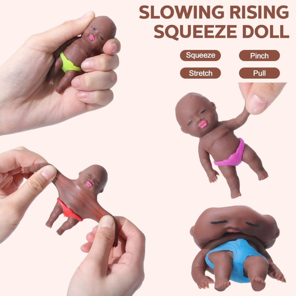 Bulk Squishy Natasha Baby Doll Stress Relief Toys 50pcs