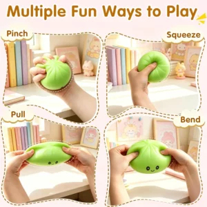 Sensory Stress Relief Toys Squishy Slow Rising Dumpling 72pcs