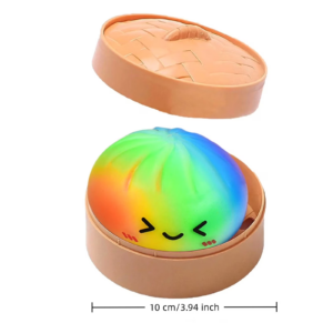 Squishy Rainbow Dumpling Sensory Stress Relief Toys for Adults 60pcs