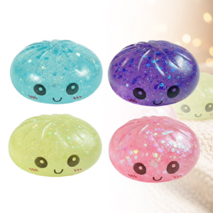 Squishy Glitter Dumpling Sensory Stress Relief Toys 60pcs