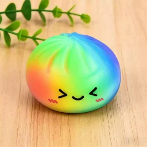 Squishy Rainbow Dumpling Sensory Stress Relief Toys for Adults 60pcs