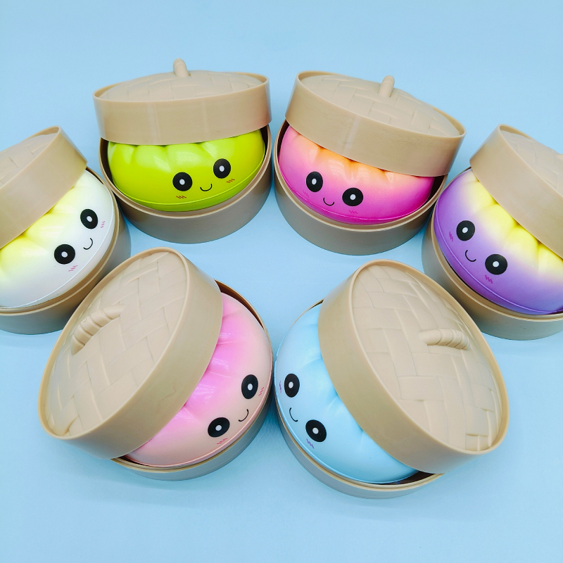 Squishy Slow Rising Colored Dumpling Sensory Stress Relief Toys 72pcs