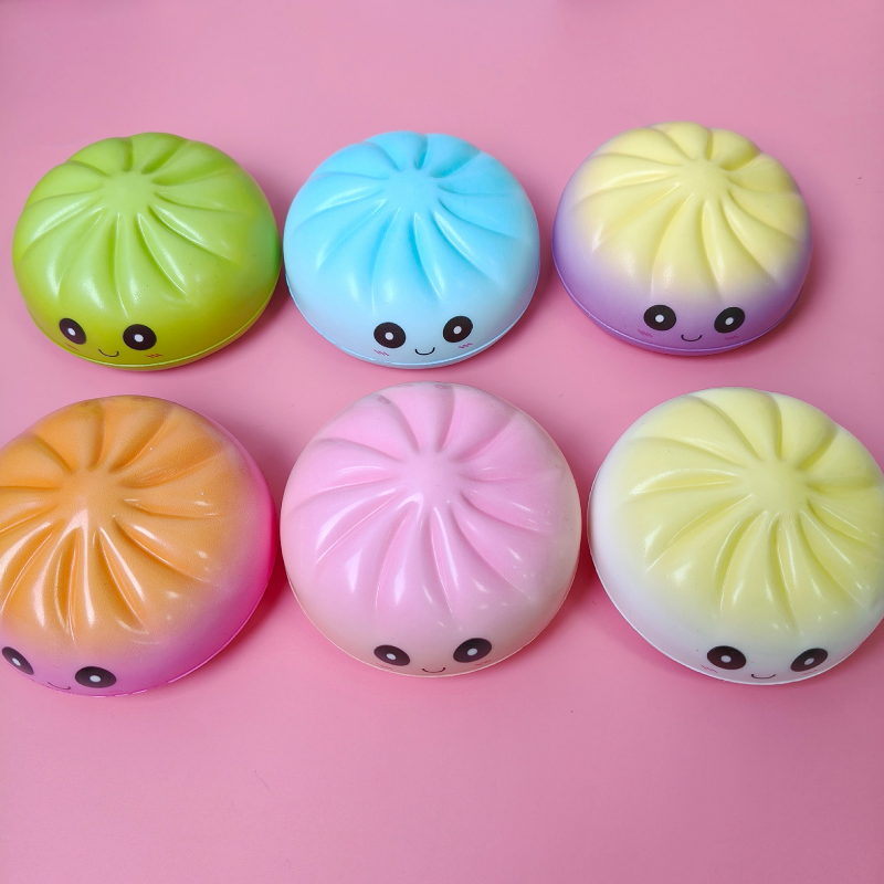 Squishy Slow Rising Colored Dumpling Sensory Stress Relief Toys 72pcs