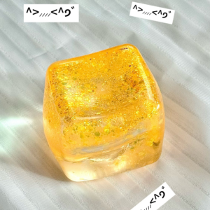 Glitter Squishy Ice Cube Fidget Toy Stress Relief 50pcs