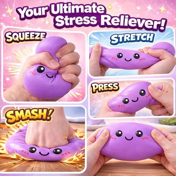 72 Pack China Warehouse Dumpling Squishy Mystery Box Colorful Soft Squeeze Decompression Dumpling Squishy Toys with Steamer