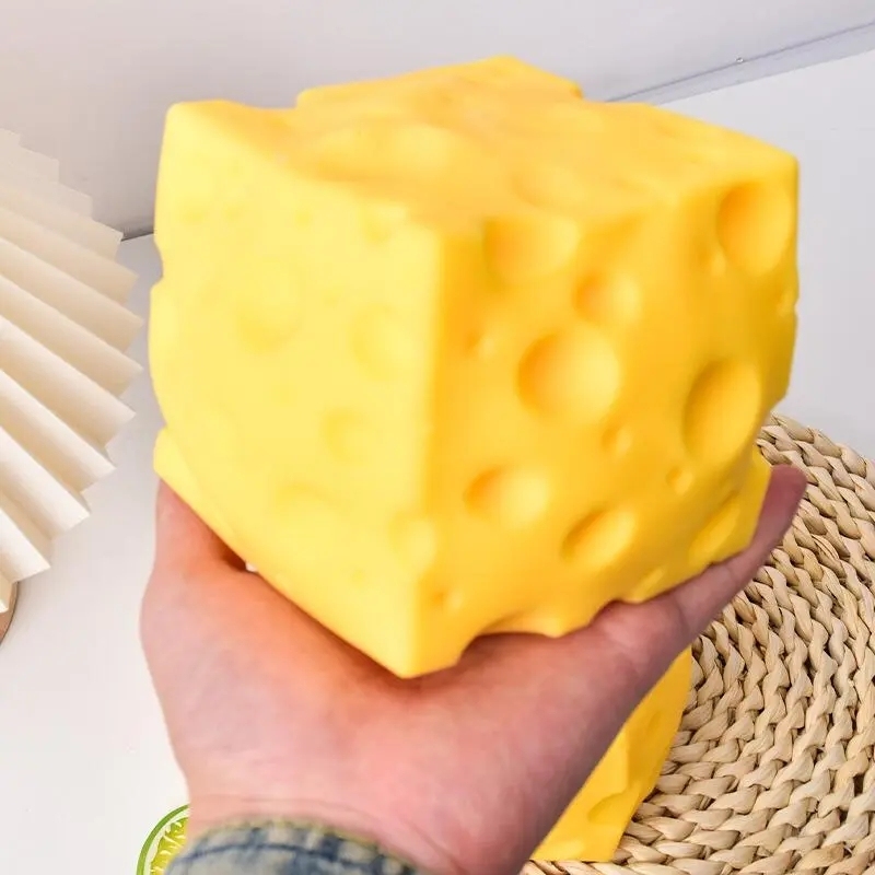 50 Pack China Warehouse 9cm Big Soft Slow Rising Squishy Cheese Toy