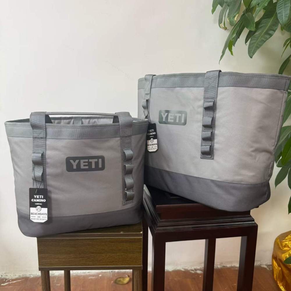New YT Tote-Style Cooler Bag — Hard-Bottom TPU Construction, Waterproof & Insulated — 20L / 35L Outdoor Ice Bag for Picnics