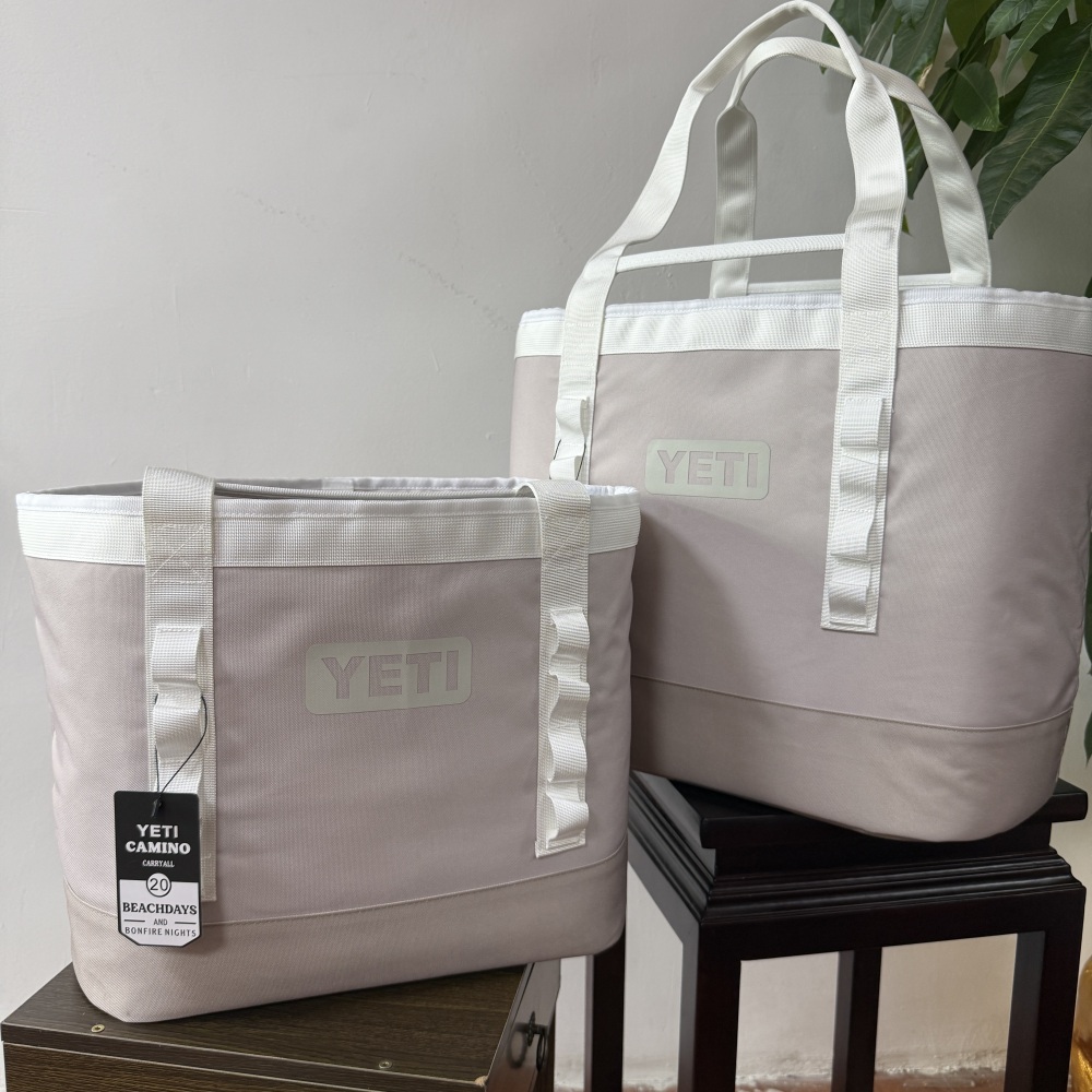 New YT Tote-Style Cooler Bag — Hard-Bottom TPU Construction, Waterproof & Insulated — 20L / 35L Outdoor Ice Bag for Picnics