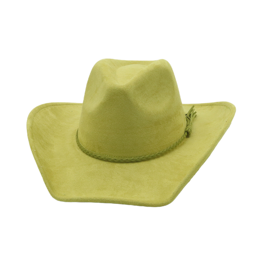Teardrop Crown Cowboy suede Hat