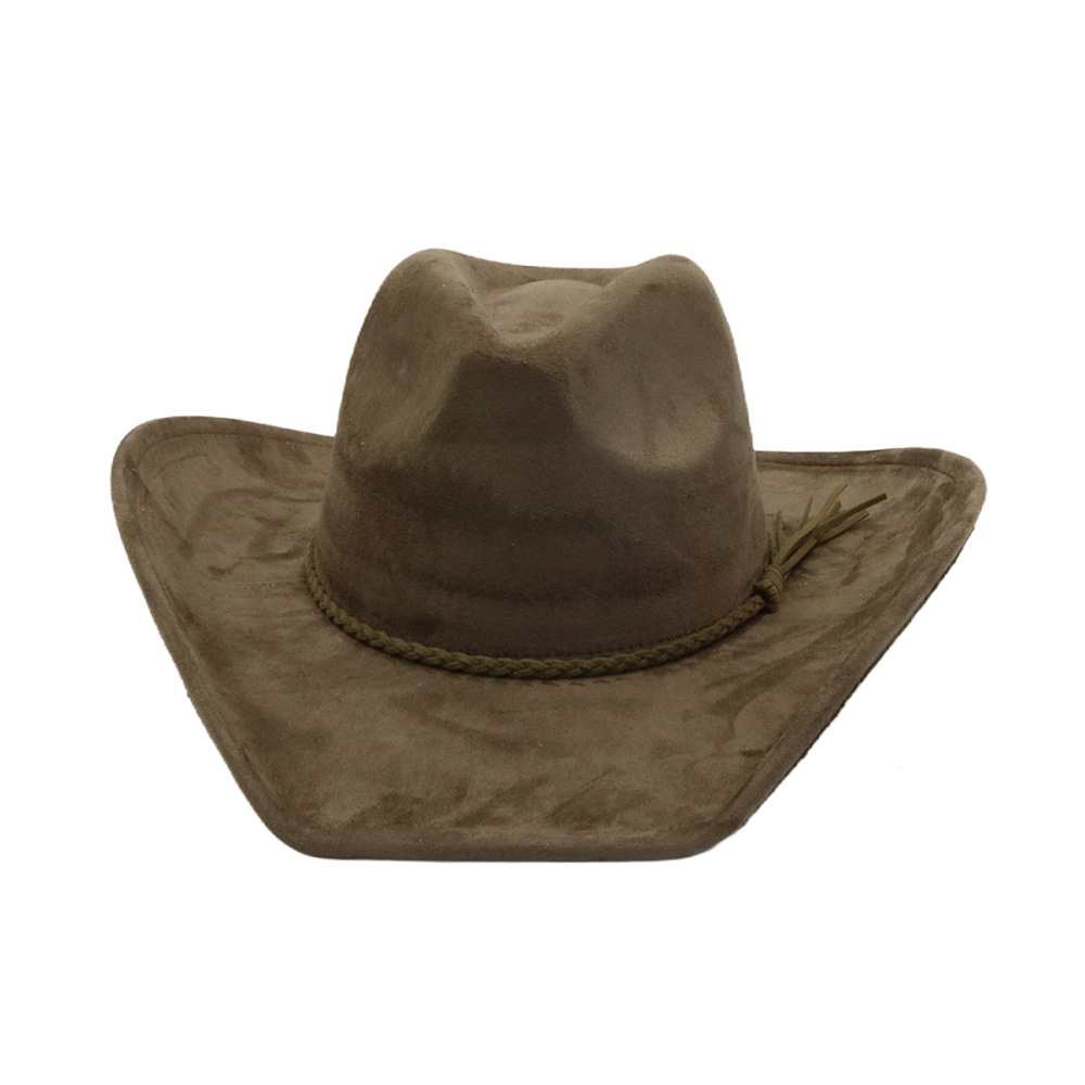 Teardrop Crown Cowboy suede Hat