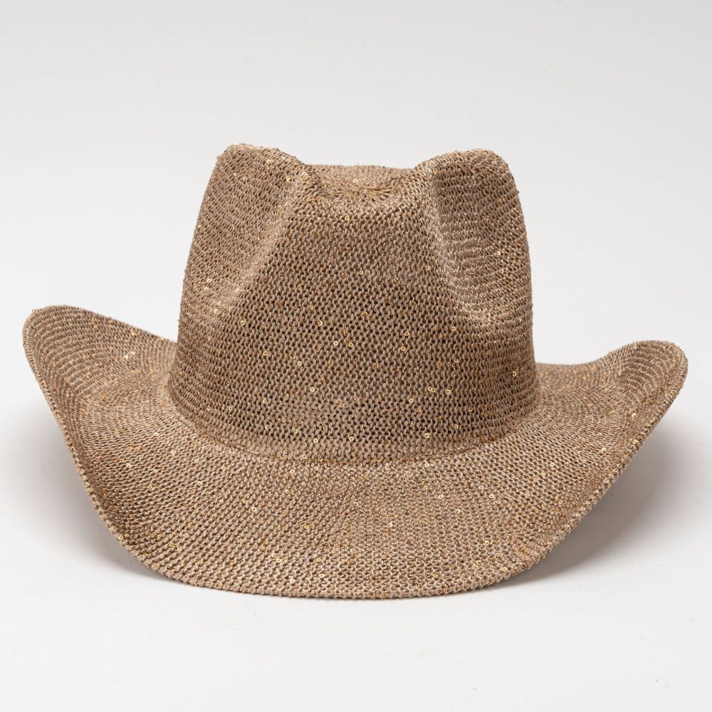 Western-style sequined cowboy hat