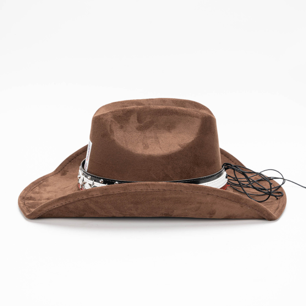 USA 250th Anniversary cowboy vegan suede Hat with Five-Star Hatband