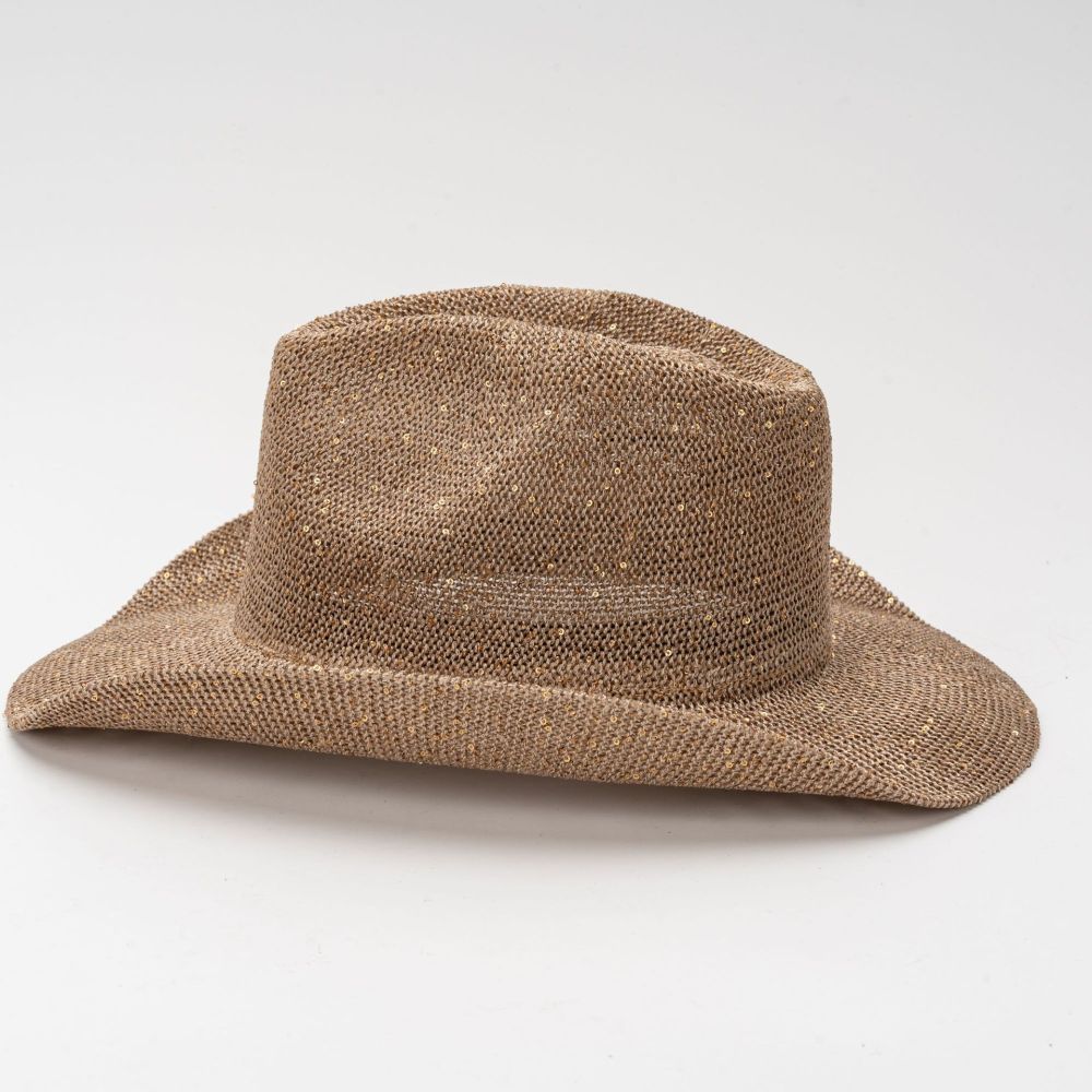 Western-style sequined cowboy hat