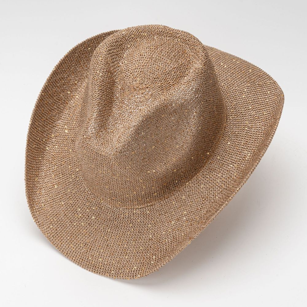 Western-style sequined cowboy hat