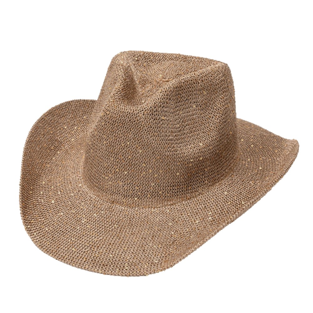 Western-style sequined cowboy hat