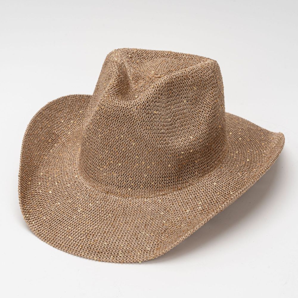 Western-style sequined cowboy hat