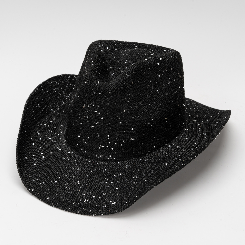 Western-style sequined cowboy hat