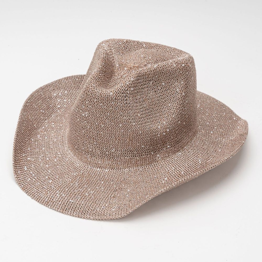 Western-style sequined cowboy hat