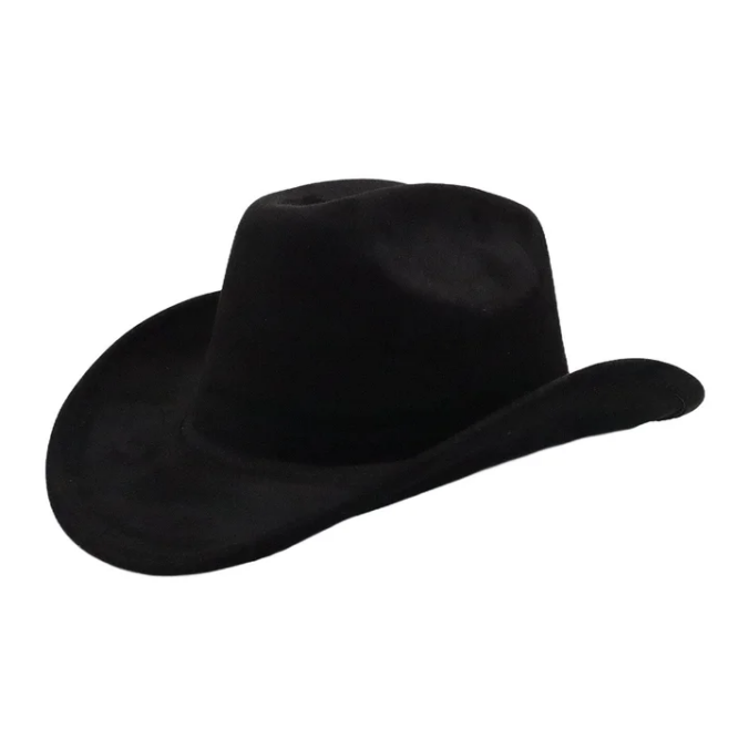 Cowboys Styles Hats Wide Brim Suede Hats Western Cowboy Cowgirl Panama Rancher Hat