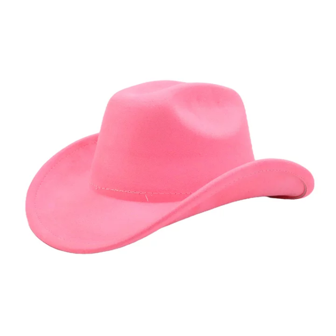 Cowboys Styles Hats Wide Brim Suede Hats Western Cowboy Cowgirl Panama Rancher Hat