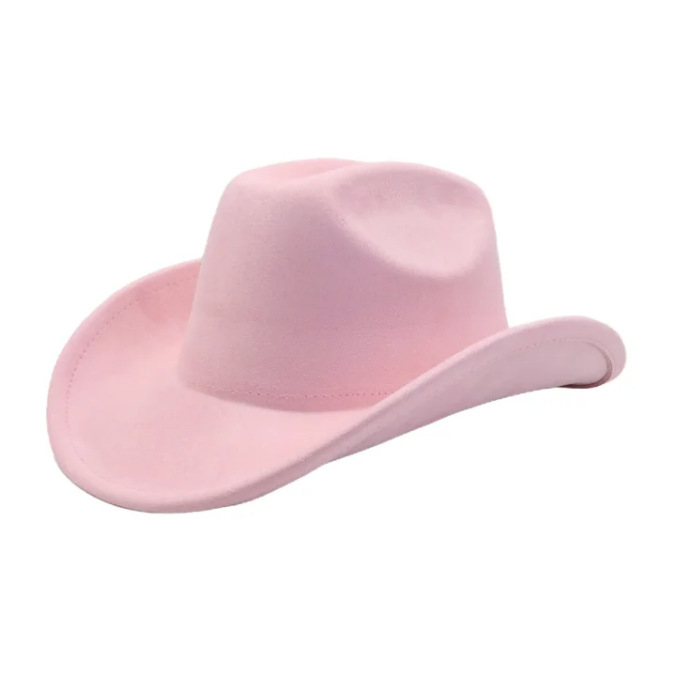 Cowboys Styles Hats Wide Brim Suede Hats Western Cowboy Cowgirl Panama Rancher Hat