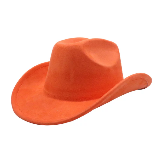 Cowboys Styles Hats Wide Brim Suede Hats Western Cowboy Cowgirl Panama Rancher Hat
