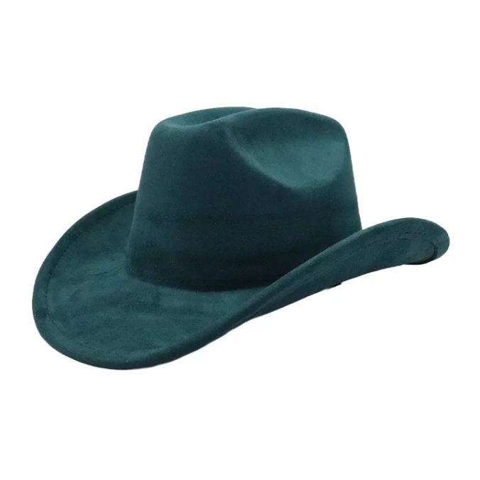 Cowboys Styles Hats Wide Brim Suede Hats Western Cowboy Cowgirl Panama Rancher Hat