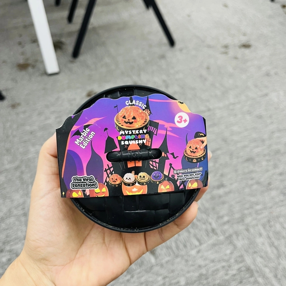 72 Pack China Warehouse Halloween Maltose Slow Rising Glow In The Dark Sugar Dumpling Squishy Stress Relief Fidget Toys for Kids