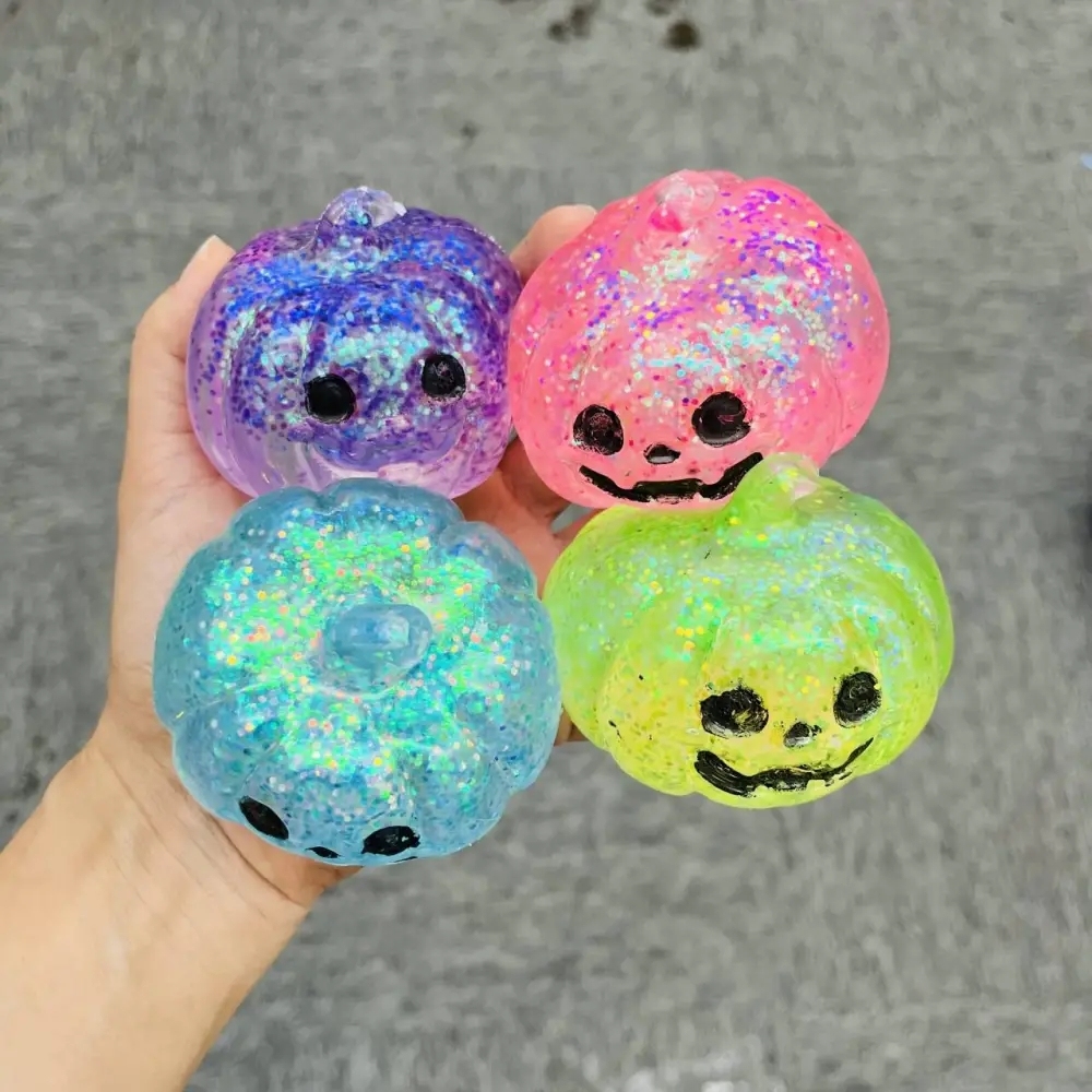 72 Pack China Warehouse Halloween Needoh Pumpkin Bat Ghost Slow Rising Squishy Stress Relief Fidget Toys for Kids