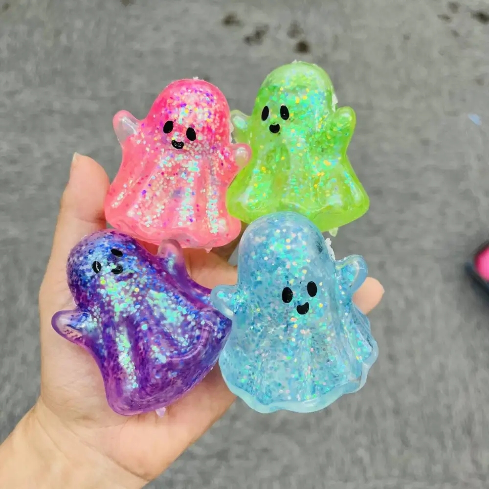72 Pack China Warehouse Halloween Needoh Pumpkin Bat Ghost Slow Rising Squishy Stress Relief Fidget Toys for Kids