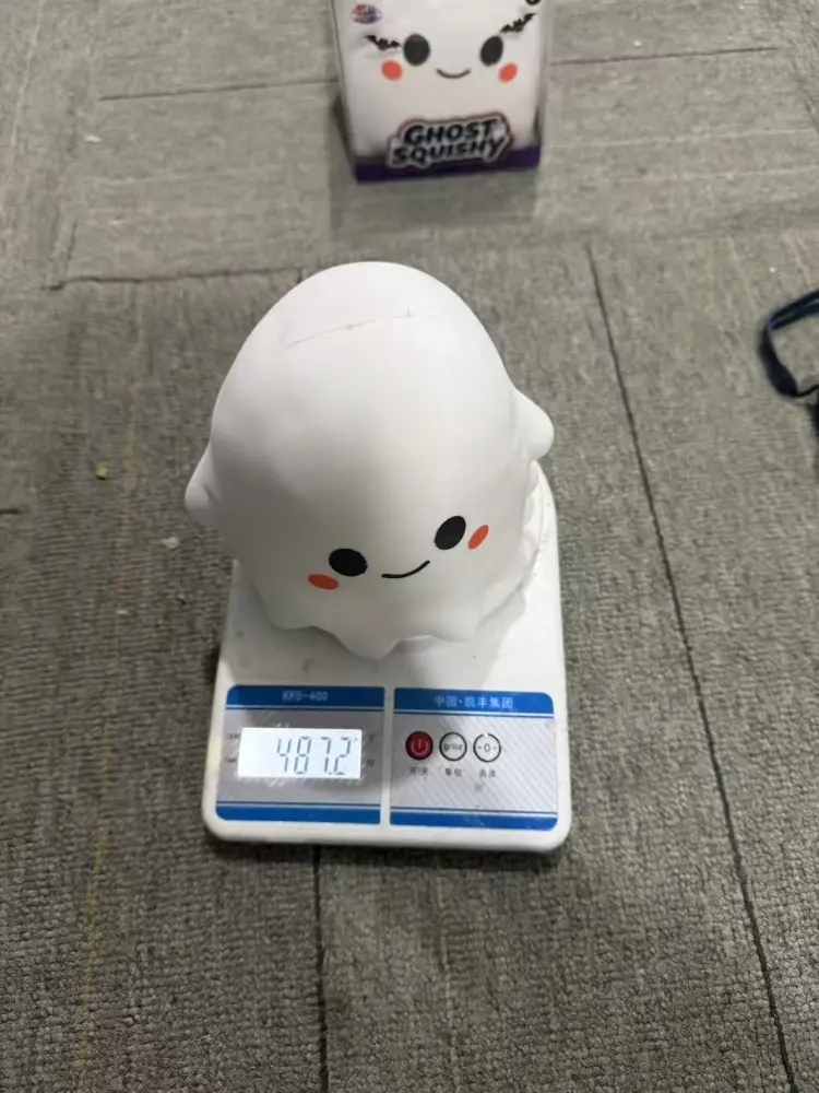 24 Pack China Warehouse CRAZY FUN 13.5*13cm Cute Halloween Ghost Squishy Stress Relief Fidget Toy for Kids
