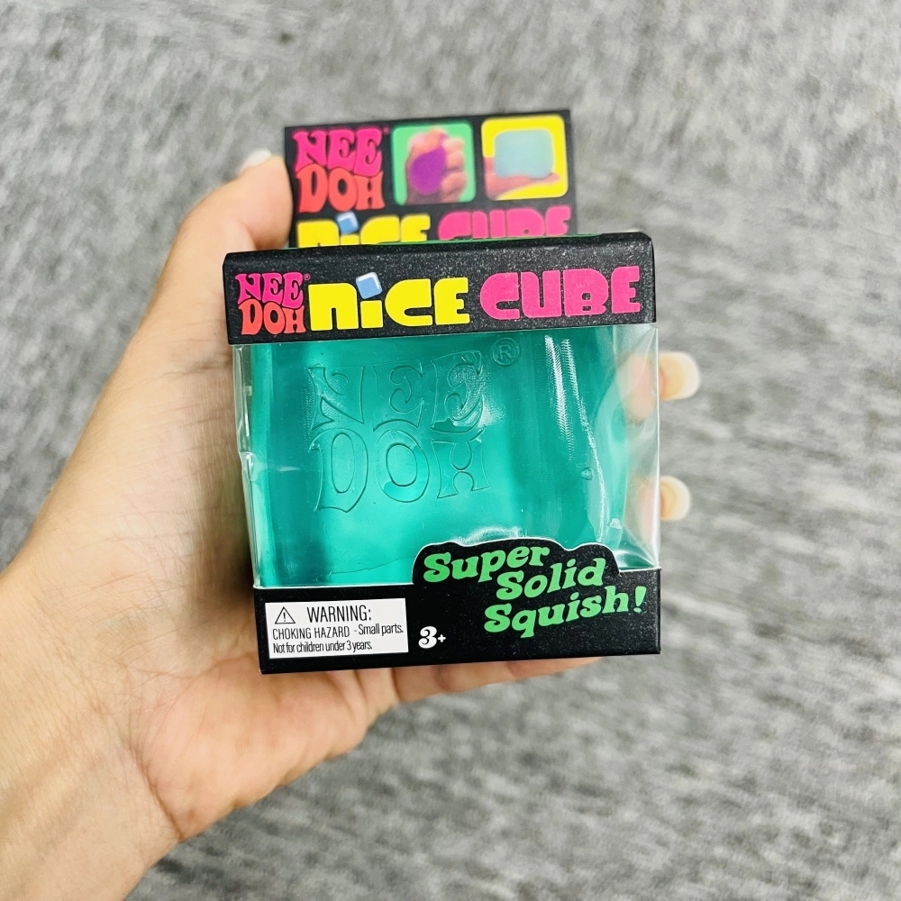 60 Pack China Warehouse Slow Rising Needoh Multi-colors 5.5cm Square Ice Cube Squishy Stress Relief Fidget Toy for Kids