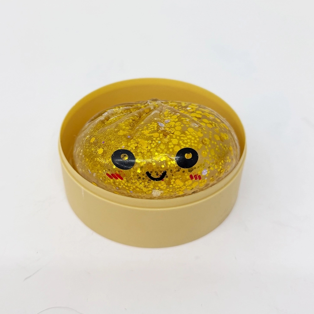 72 Pack China Warehouse 8.5cm Maltose Glitter Slow Rising Multi-color Sugar Dumpling Stress Relief Squishy Toys with Steamer