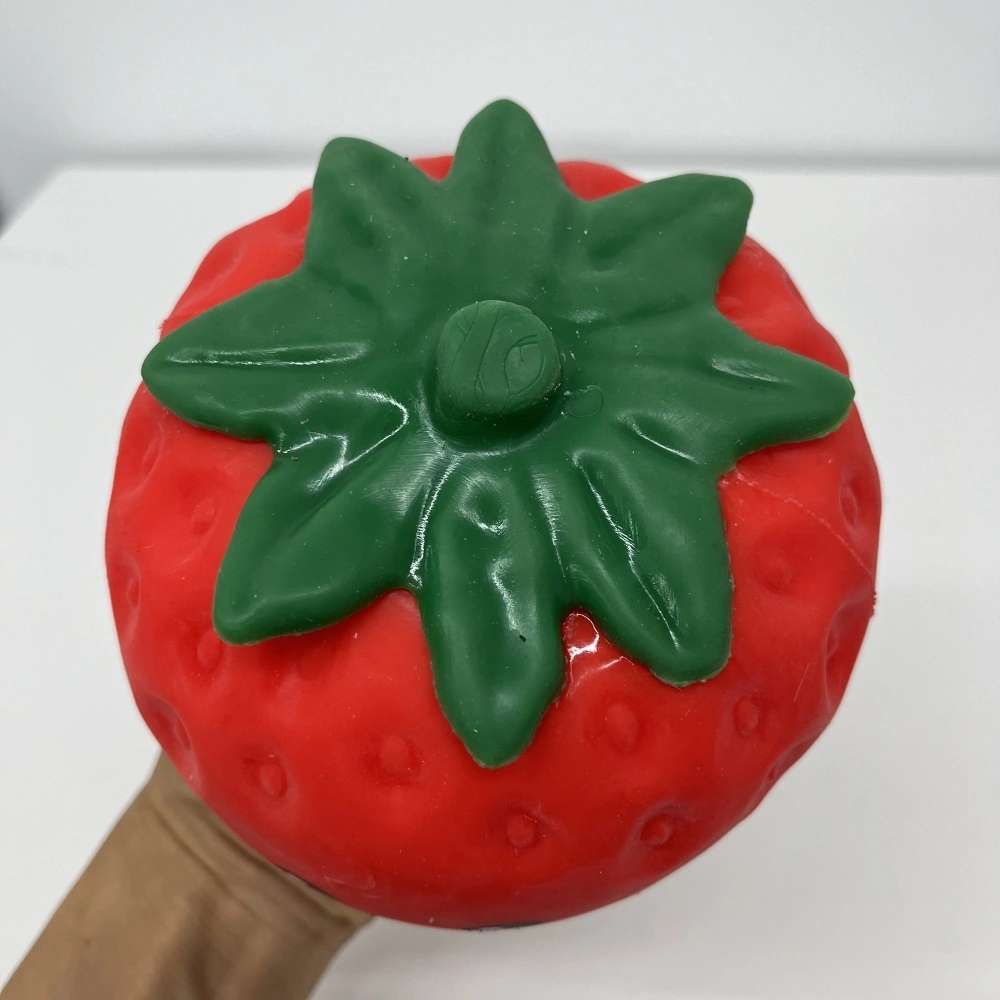 24 Pack China Warehouse 15cm*12cm Jumbo Emoji Strawberry Squishy Stress Relief Fidget Toy for Kids