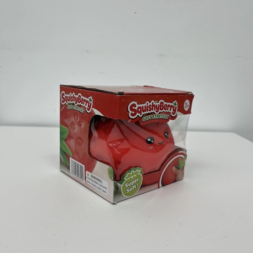 24 Pack China Warehouse 15cm*12cm Jumbo Emoji Strawberry Squishy Stress Relief Fidget Toy for Kids