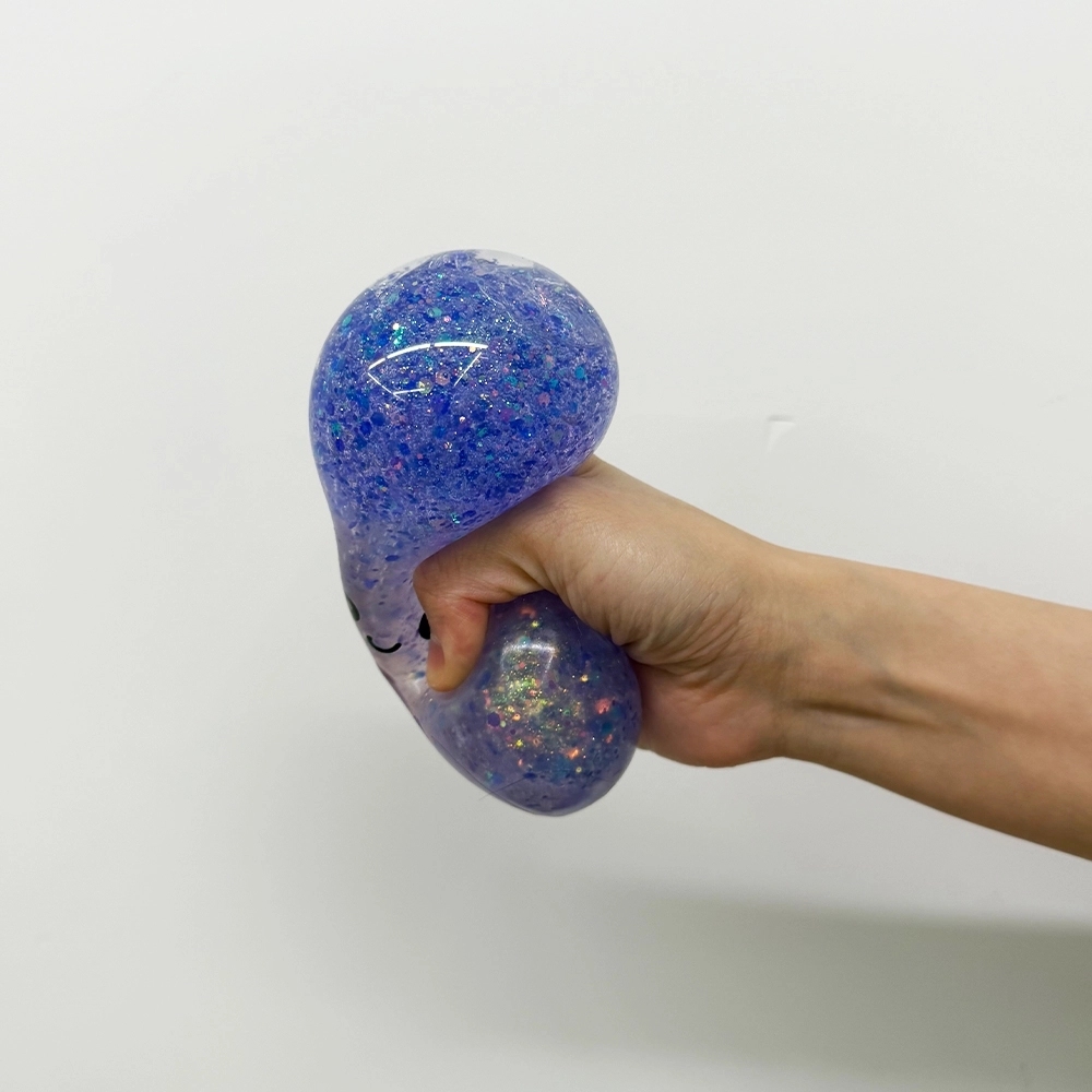 72 Pack China Warehouse 8.5cm Realistic Steamed Bun Multi-color Glitter Dumpling Stress Relief Squishy Toys with Steamer