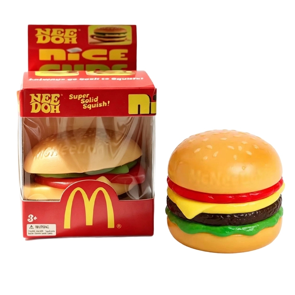 72 Pack China Warehouse Needoh Removable DIY Hamburger Squishy Stress Relief Fidget Toy with Gift Box for Kids