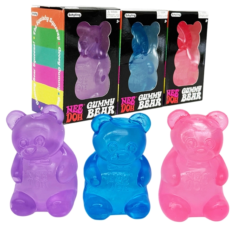 72 Pack China Warehouse Needoh Gummy Bear Squishy Stress Relief Fidget Toys for Kids