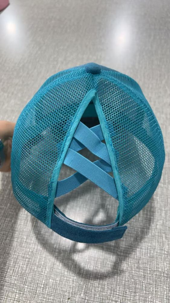 Vegan Suede ponytail hat