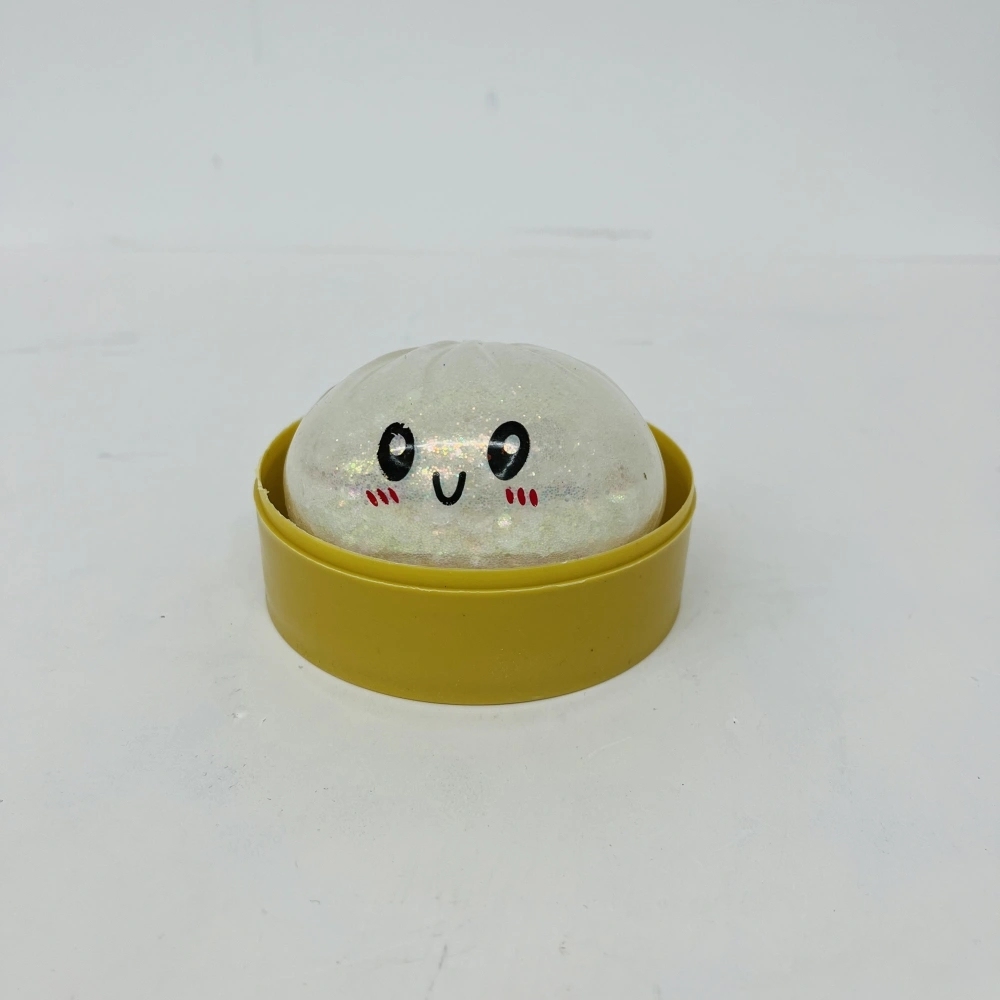 72 Pack China Warehouse 8.5cm Beads Glitter Dumpling Squishy Stress Relief Fidget Toys for Kids