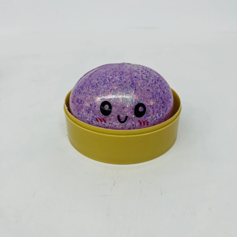72 Pack China Warehouse 8.5cm Beads Glitter Dumpling Squishy Stress Relief Fidget Toys for Kids