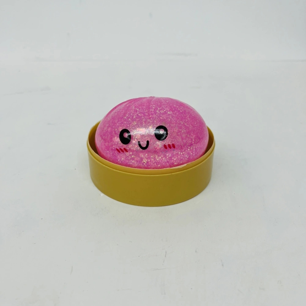 72 Pack China Warehouse 8.5cm Beads Glitter Dumpling Squishy Stress Relief Fidget Toys for Kids
